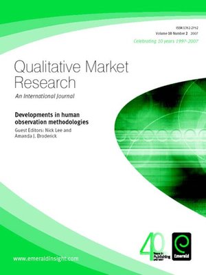 cover image of Qualitative Market Research: An International Journal, Volume 10, Issue 2